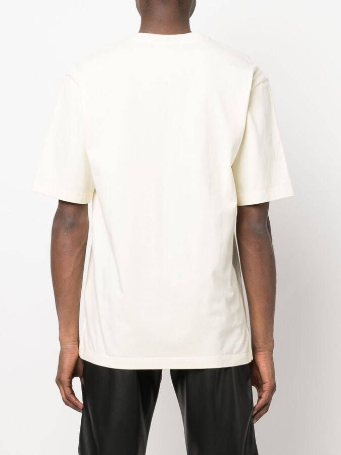 AMBUSH T-shirt met logopatch Beige