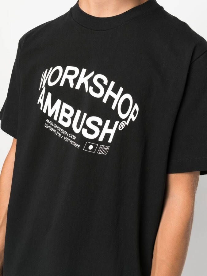 AMBUSH T-shirt met logoprint Zwart