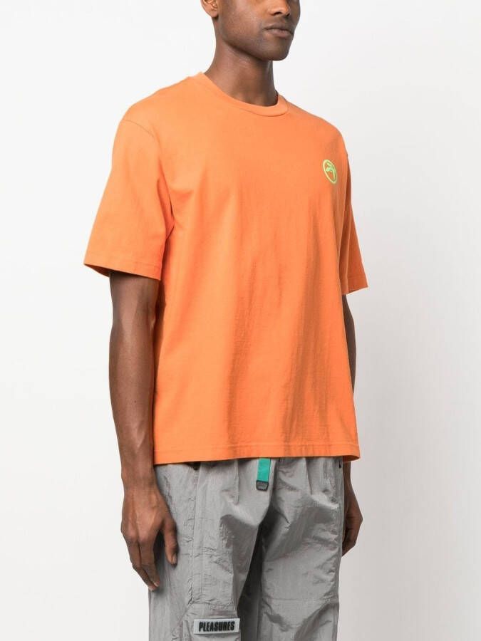 AMBUSH T-shirt met logoprint Oranje