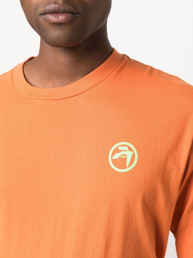AMBUSH T-shirt met logoprint Oranje