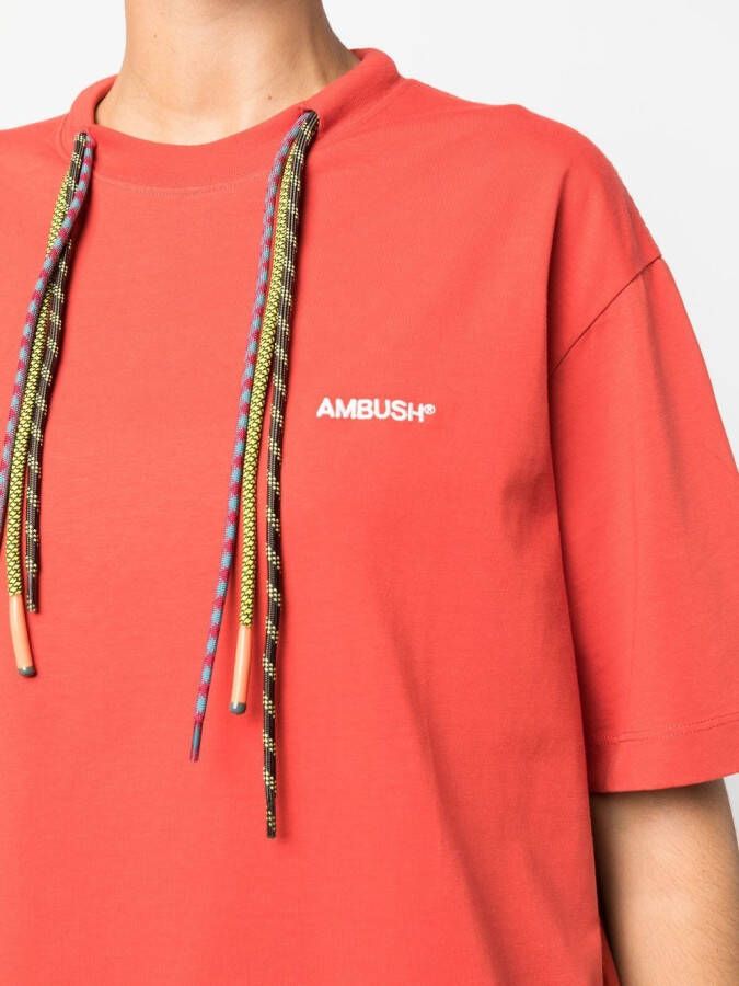 AMBUSH T-shirt met logoprint Rood