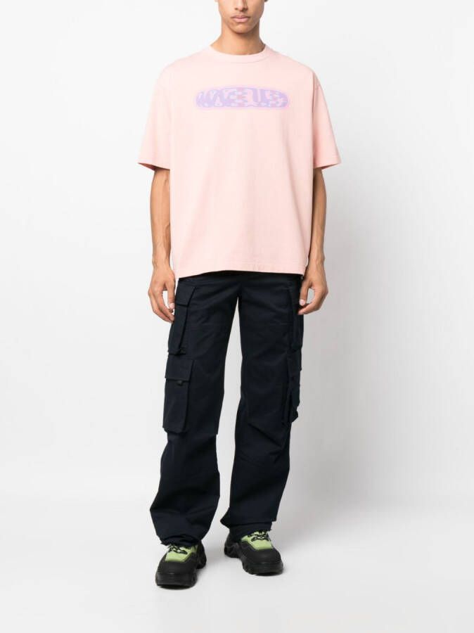 AMBUSH T-shirt met logoprint Roze