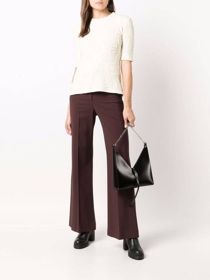 AMBUSH T-shirt met monogram Beige
