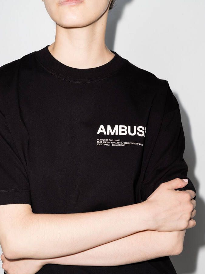 AMBUSH T-shirt met ronde hals Zwart