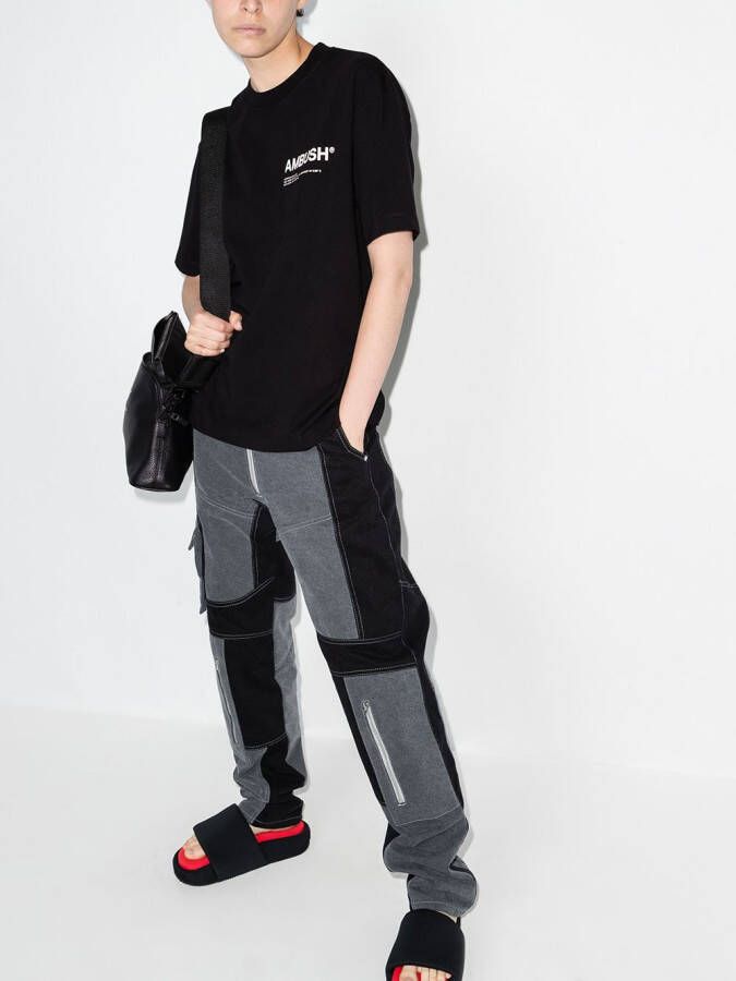 AMBUSH T-shirt met ronde hals Zwart
