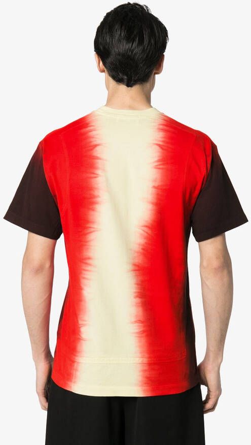 AMBUSH T-shirt met tie-dye print Rood