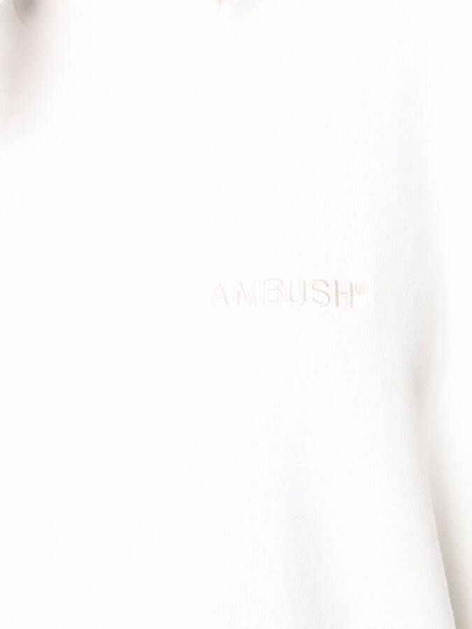 AMBUSH T-shirt met trekkoord Wit