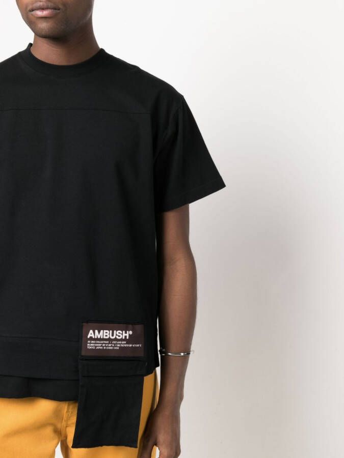 AMBUSH T-shirt met klepzak Zwart