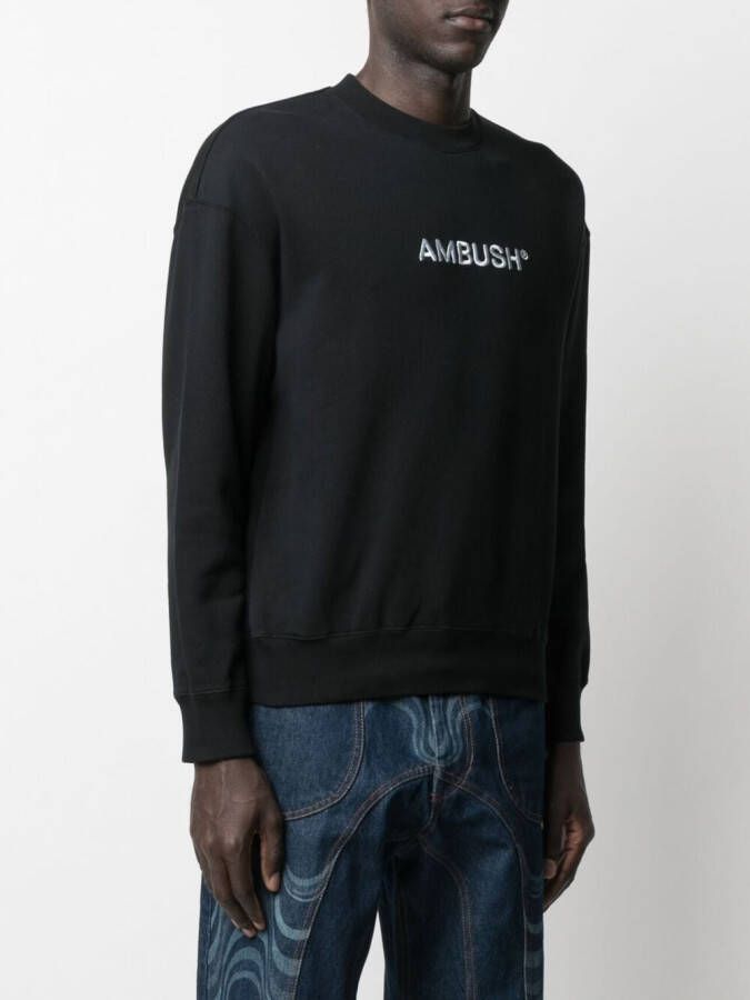 AMBUSH Top met ronde hals Zwart