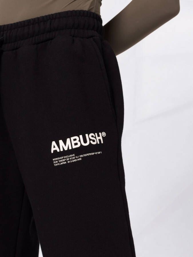AMBUSH Trainingsbroek met logoprint Zwart