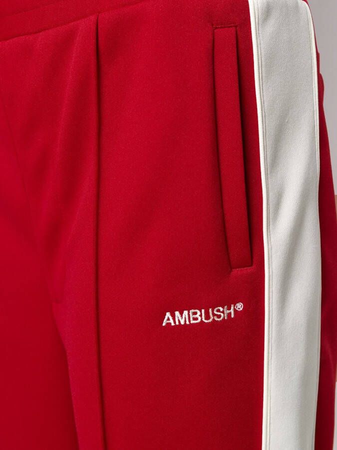 AMBUSH Trainingsbroek met zijstreep Rood