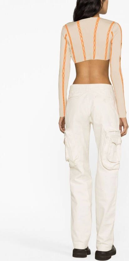 AMBUSH Vest met contrasterende afwerking Beige