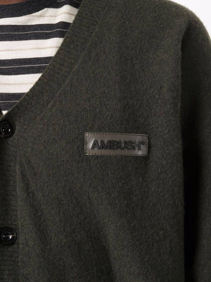 AMBUSH Vest met logopatch Groen