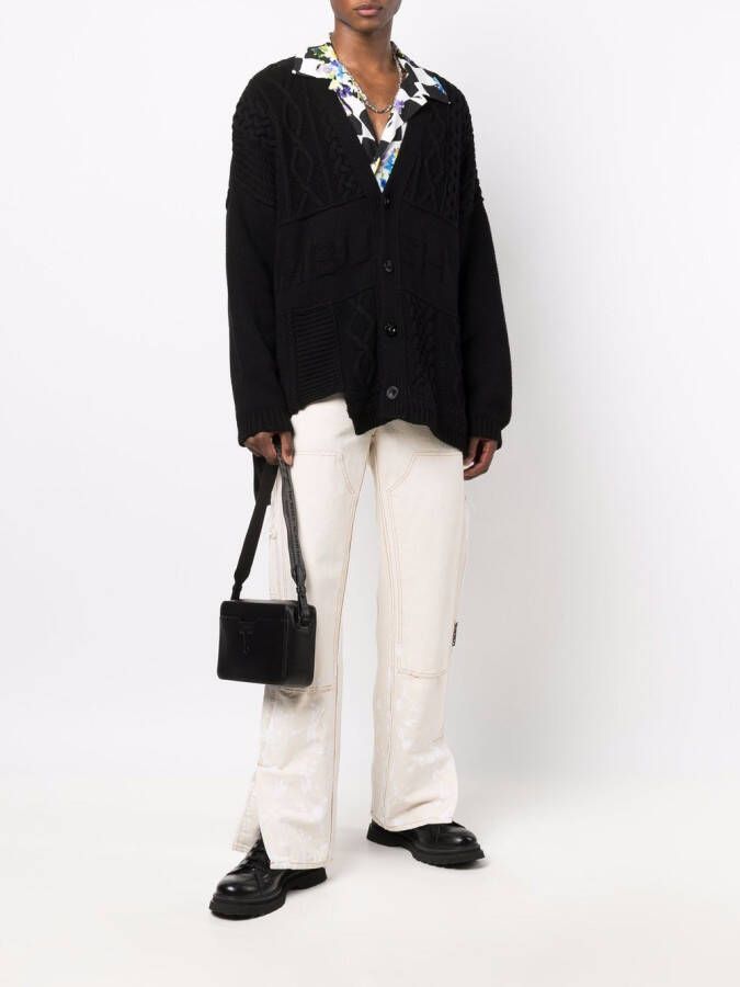 AMBUSH Vest met patchwork Zwart