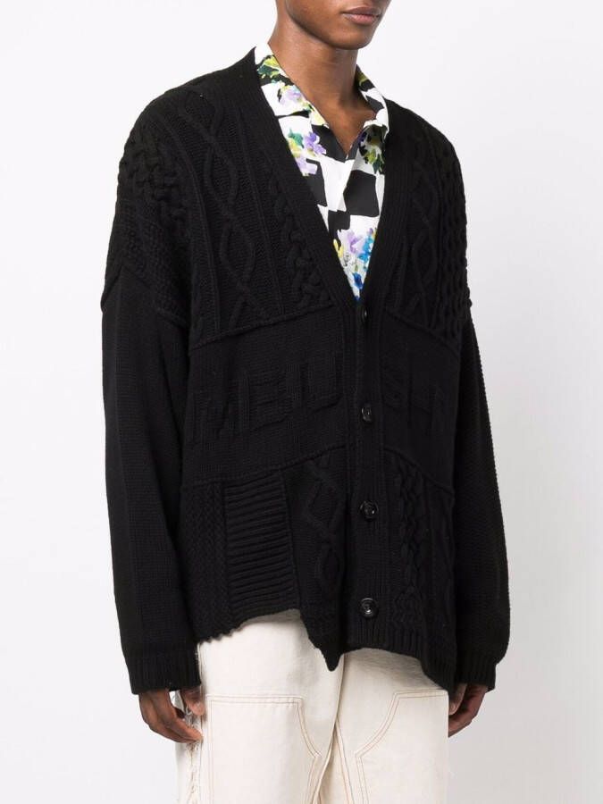 AMBUSH Vest met patchwork Zwart