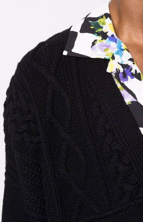 AMBUSH Vest met patchwork Zwart
