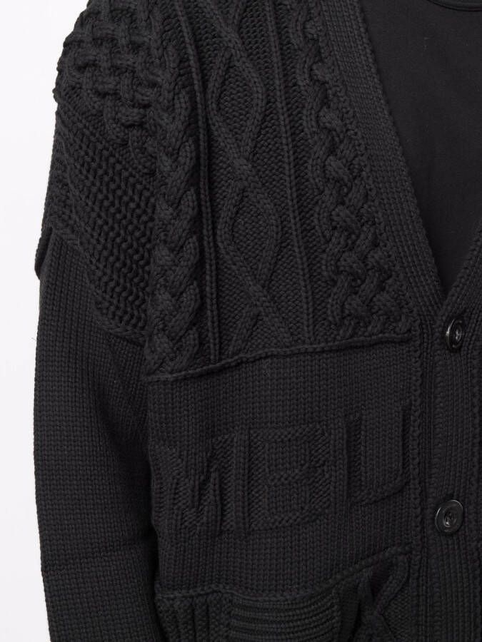 AMBUSH Vest met patchwork Zwart