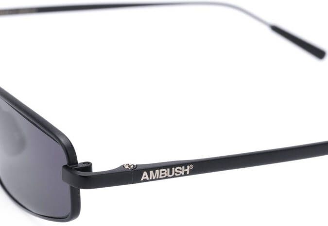 AMBUSH Zonnebril met geometrisch montuur Zwart
