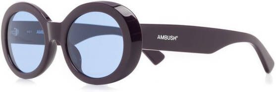 AMBUSH Zonnebril met rond montuur Paars