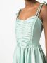 Amen Asymmetrische mini-jurk Groen - Thumbnail 5