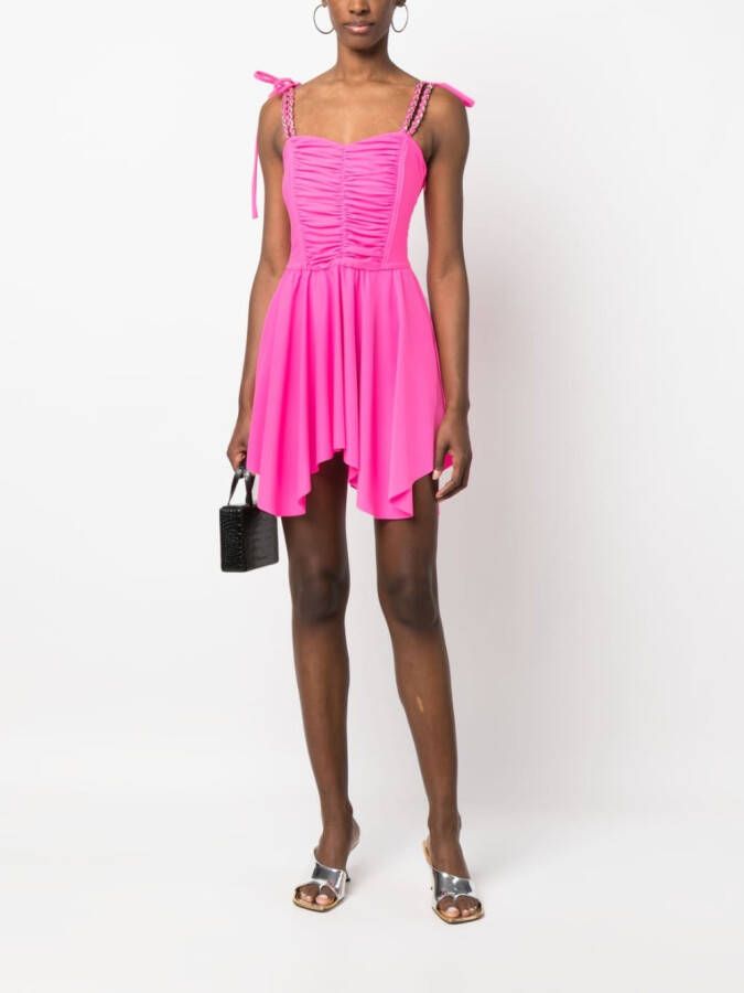 Amen Asymmetrische mini-jurk Roze