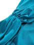 Amen Blouse met ruches Blauw - Thumbnail 3