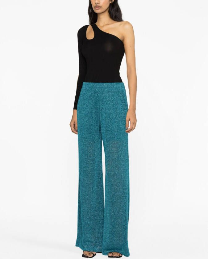 Amen Broek met wijde pijpen Blauw