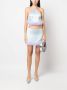 Amen Top met afwerking van imitatiebont Blauw - Thumbnail 2