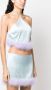 Amen Top met afwerking van imitatiebont Blauw - Thumbnail 3