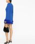 Amen Mini-jurk van crêpe Blauw - Thumbnail 4