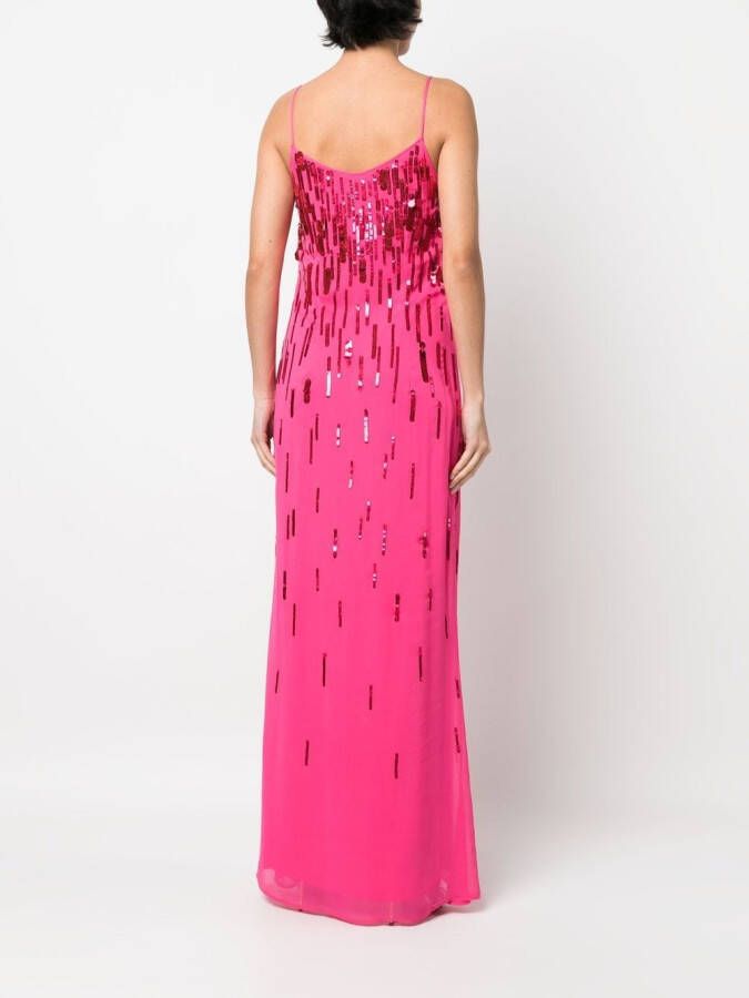 Amen Avondjurk met pailletten Roze