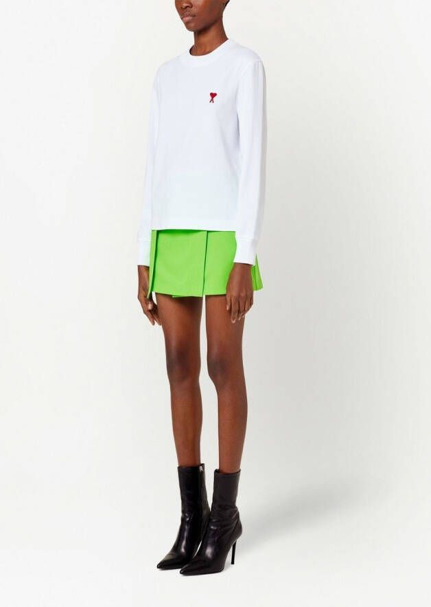 AMI Paris T-shirt van biologisch katoen Wit