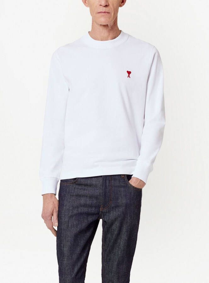 AMI Paris T-shirt van biologisch katoen Wit