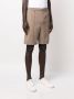 AMI Paris Bermuda shorts met elastische taille Beige - Thumbnail 3