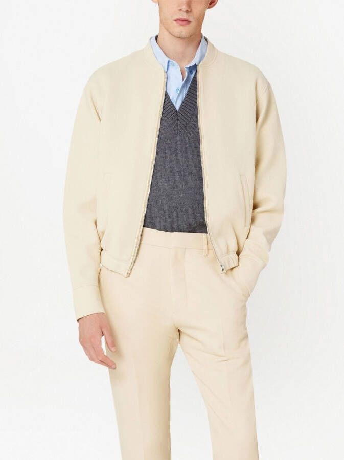 AMI Paris Bomberjack met rits Beige