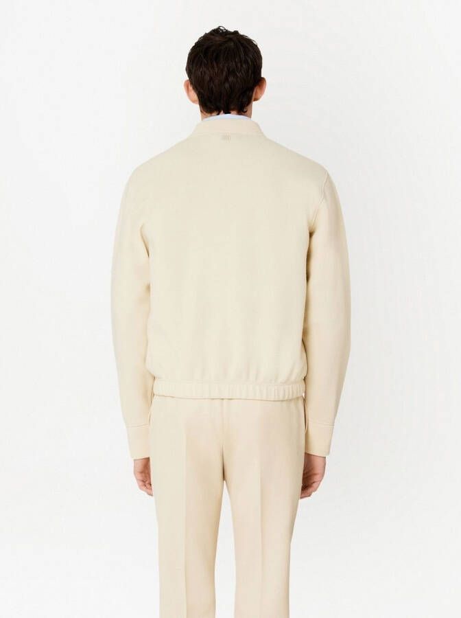 AMI Paris Bomberjack met rits Beige