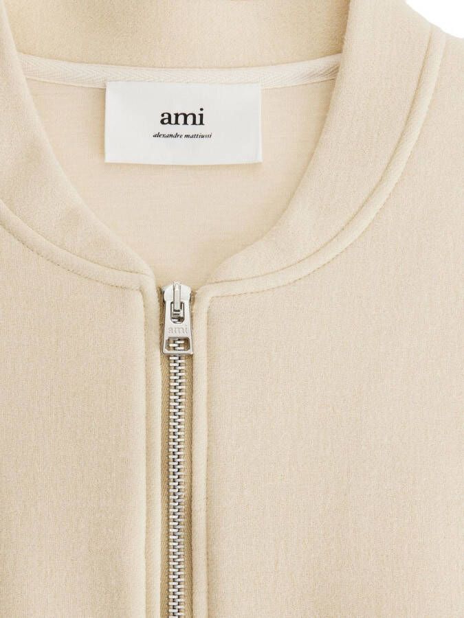AMI Paris Bomberjack met rits Beige
