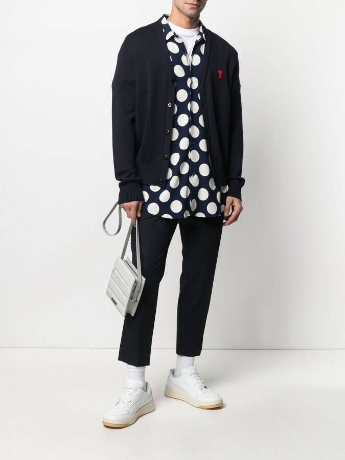 AMI Paris Broek met elastische taille Blauw