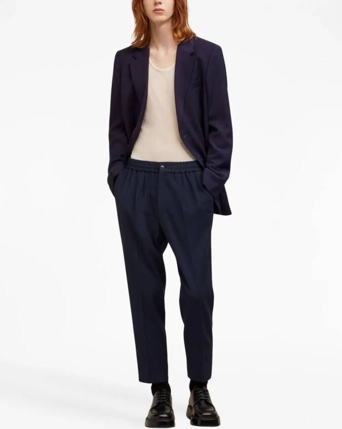 AMI Paris Broek met toelopende pijpen Blauw