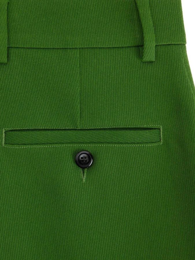 AMI Paris Broek van scheerwol Groen