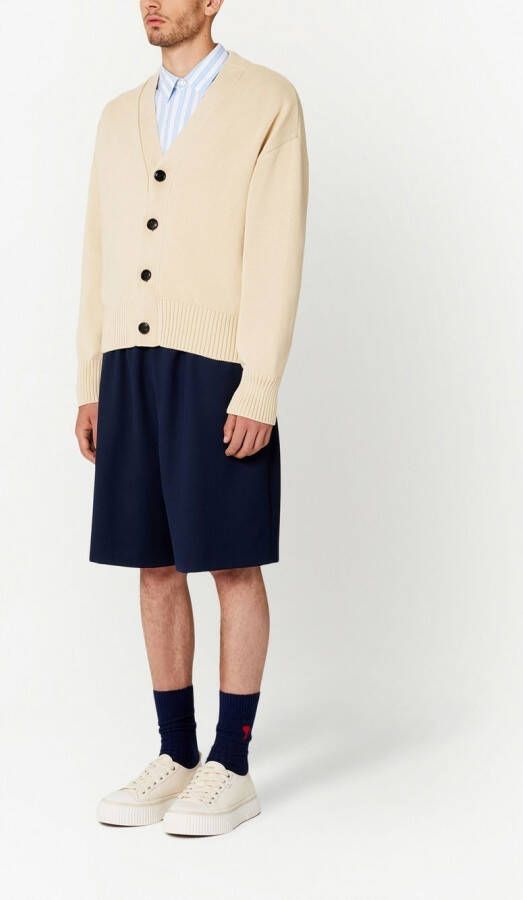 AMI Paris Button-up vest Beige