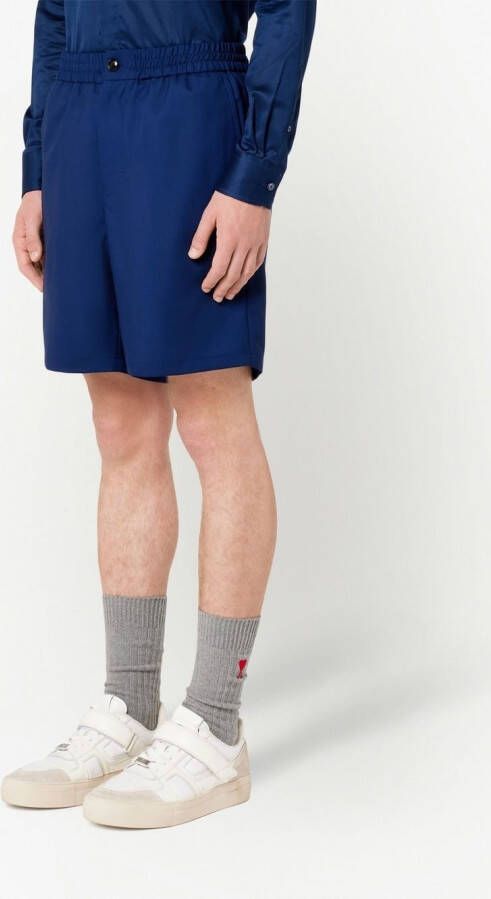 AMI Paris Cargo shorts Blauw