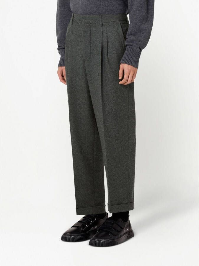 AMI Paris Cropped broek Grijs