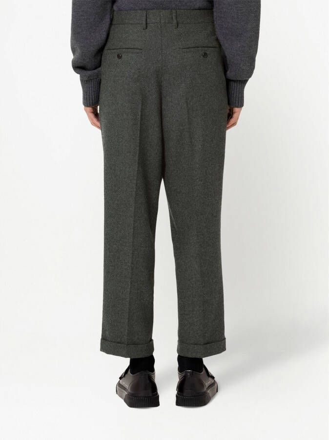 AMI Paris Cropped broek Grijs