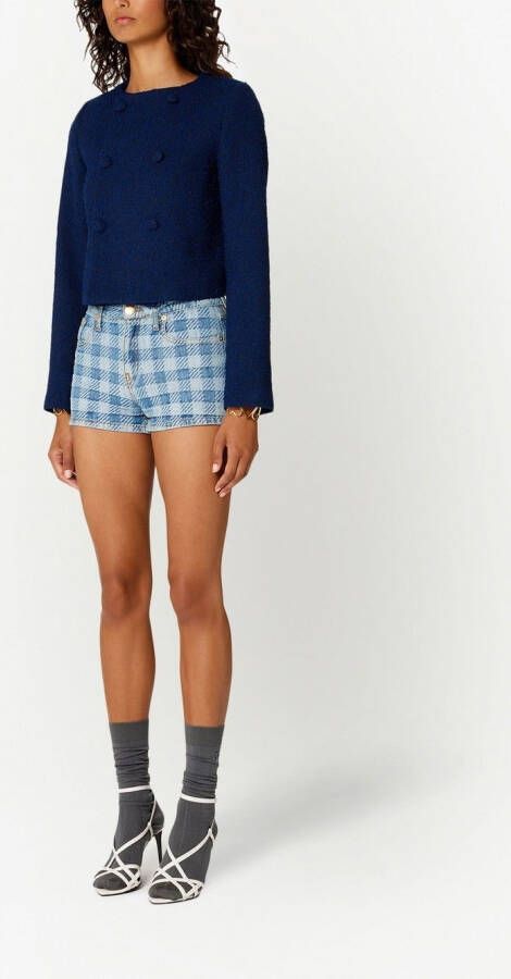 AMI Paris Cropped jack Blauw