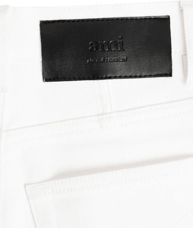 AMI Paris Cropped jeans Wit