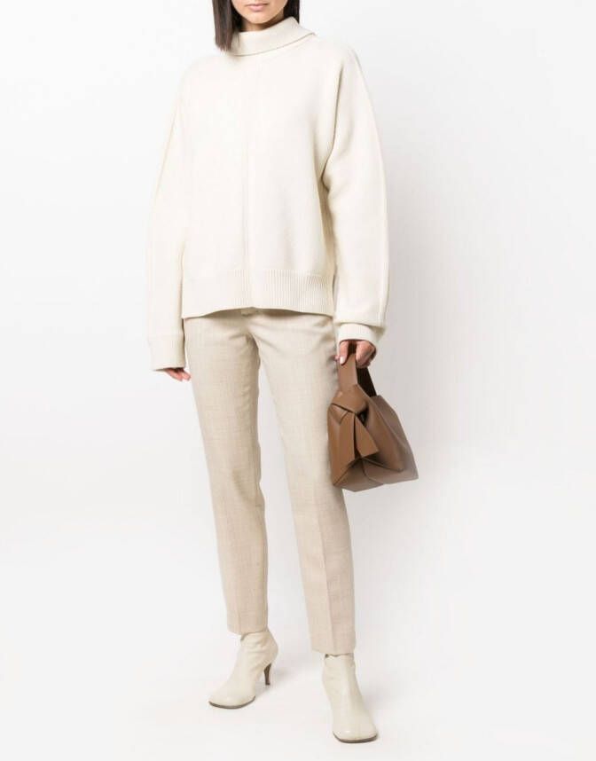 AMI Paris Cropped pantalon Beige