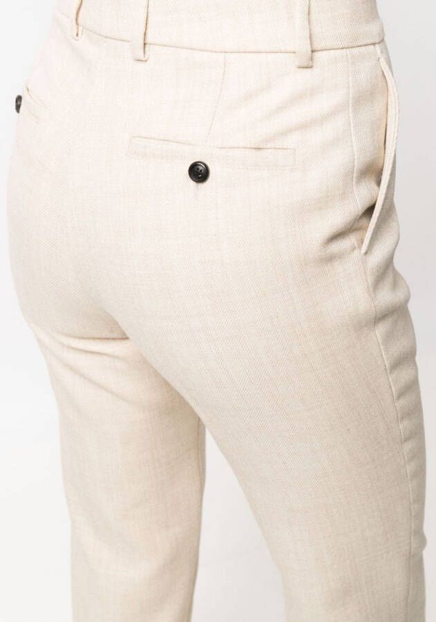 AMI Paris Cropped pantalon Beige