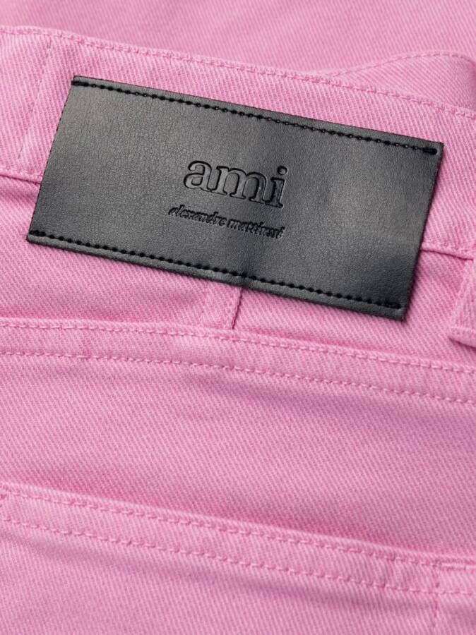AMI Paris Cropped jeans Roze