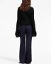 AMI Paris Cropped trui met franje Zwart - Thumbnail 4